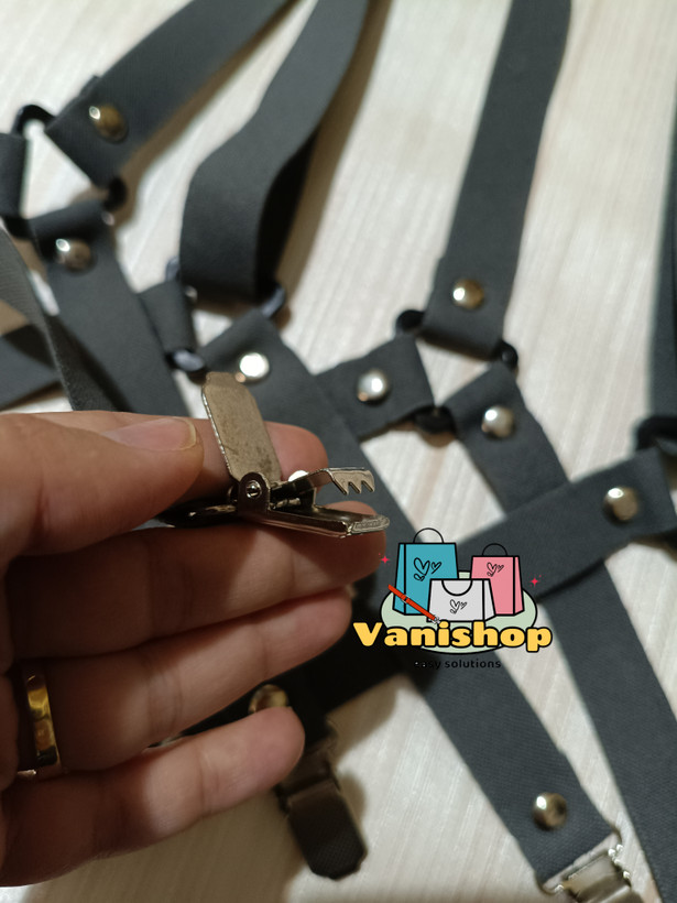 گیره نگهدارنده ملحفه مدل 4سر ضربدری رنگ طوسی تیره